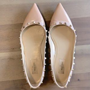 Valentino PATENT ROCKSTUD BALLET FLAT
